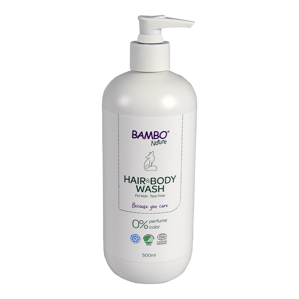 Champú y Gel de Baño Bambo Nature, 500 ml