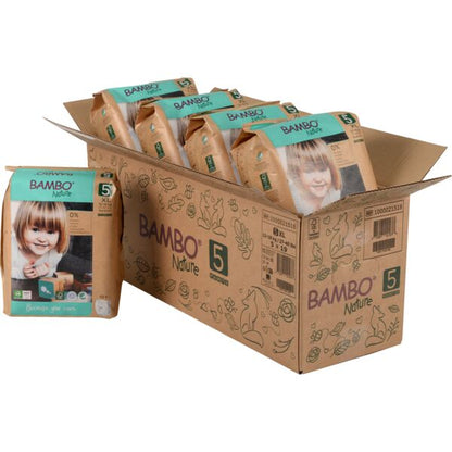 Pants Bambo Nature talla 5 (11-17 kg), Caja de 5x19 unidades