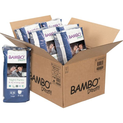 Pants de noche Bambo Dreamy L (35 - 50 kg), Caja de 6x10 unidades