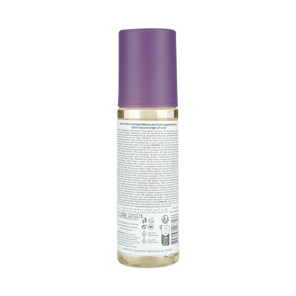 Aceite para bebé Bambo Nature, 145ml vista atrás