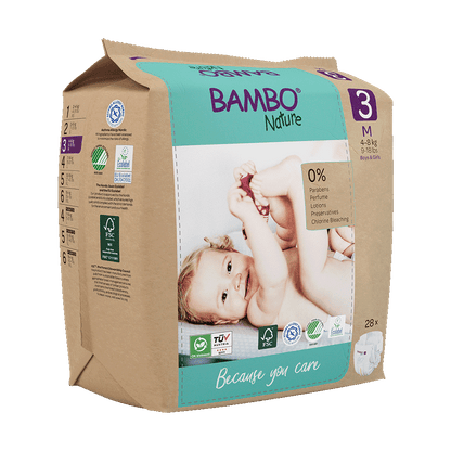 Pañales Bambo Nature talla 3 bolsa de papel
