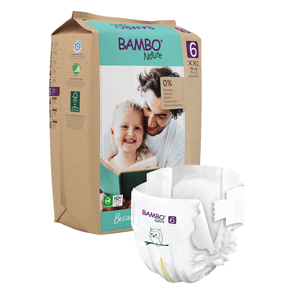 Pañales Bambo Nature Talla 6, (16 kg+), 20 unidades