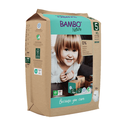 Pants Bambo Nature talla 5 (11-17 kg), 19 unidades
