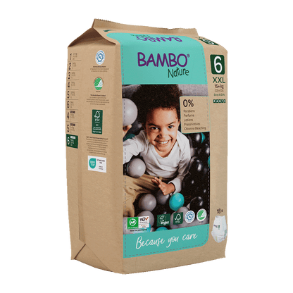 Pants Bambo Nature talla 6 (15kg +), Caja de 5x18 unidades