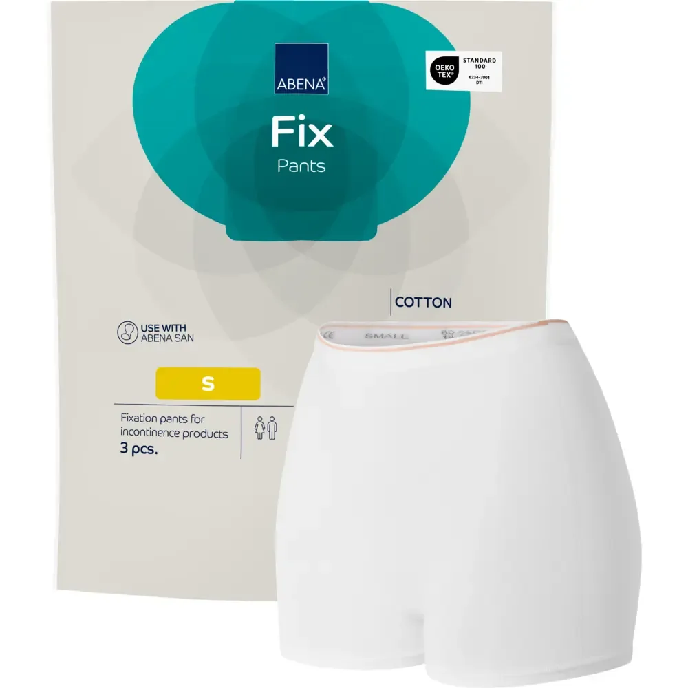 [1999911921] Abena Fix Prenda de fijación de algodón S - caja de 10 bolsas de 10 uds