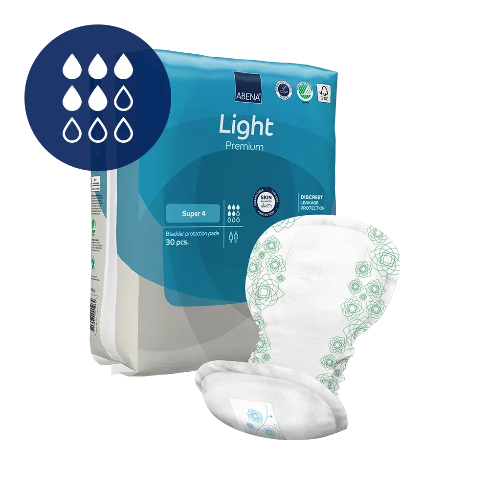 [1000021342] Abena Light Premium Super 4 - caja de 9 bolsas x 30 uds