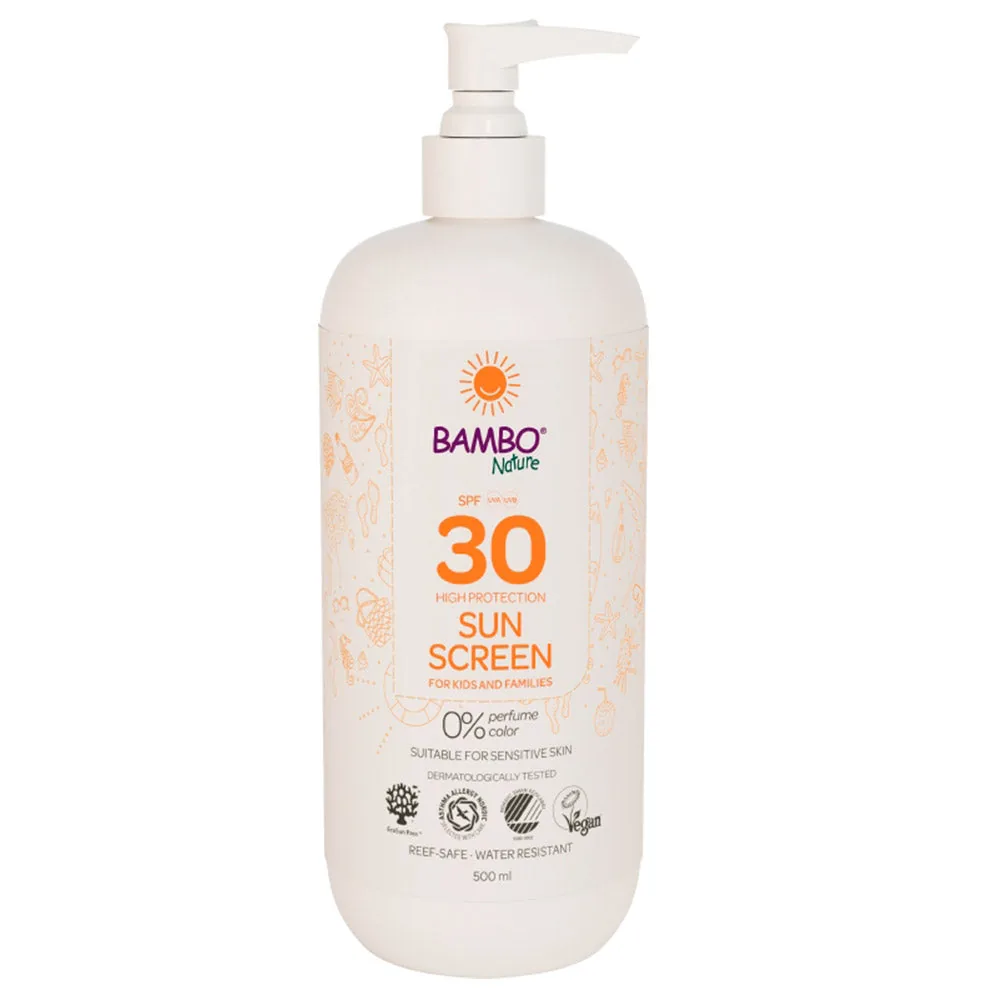 [1999910257] Bambo Nature crema solar SPF30 - caja de 6 botes x 500ml